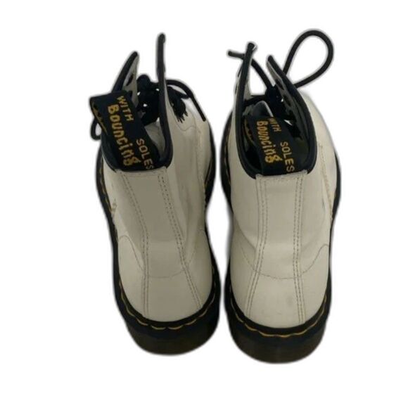 Dr. Martens Unisex Adults 1460 White Leather Lace-Up Combat Boots Size EU 39 W8 - Picture 4 of 8
